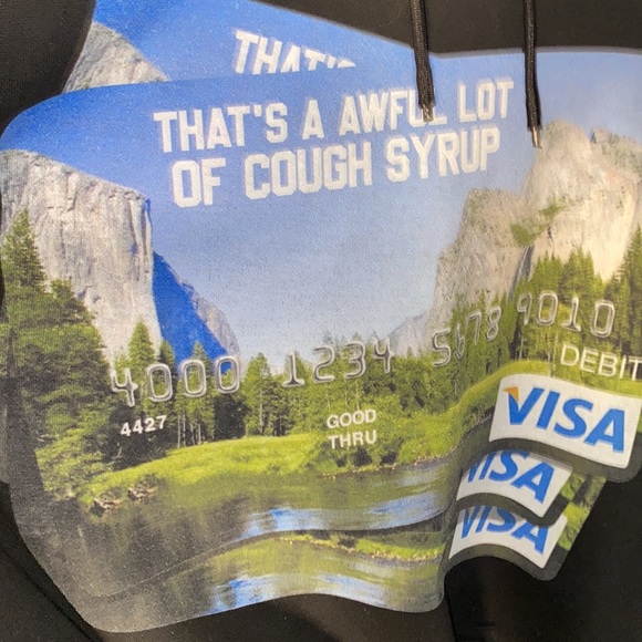 Rare Awful Lot of Cough Syrup Hoodie - Picture 3 of 4